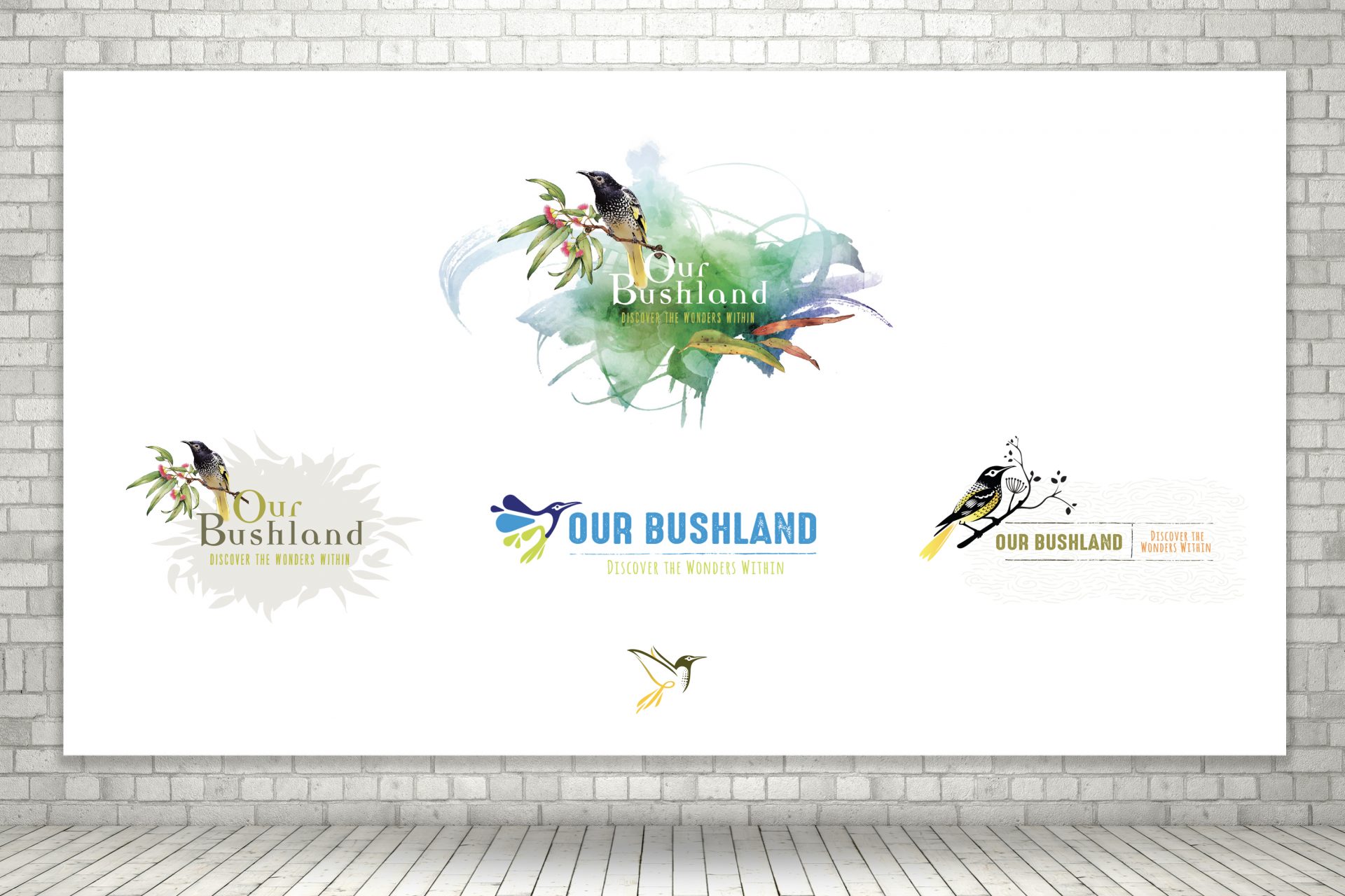 Our Bushland Logo options for Cessnock City Council