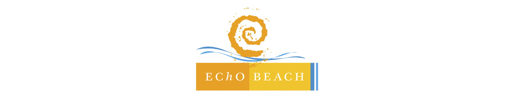 Echo Beach banner on white background