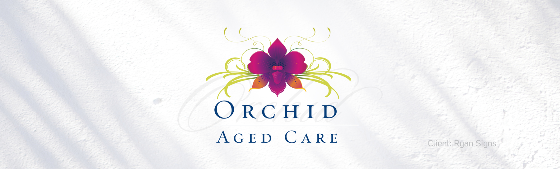 Orchid Aged Care Facility Logo Banner