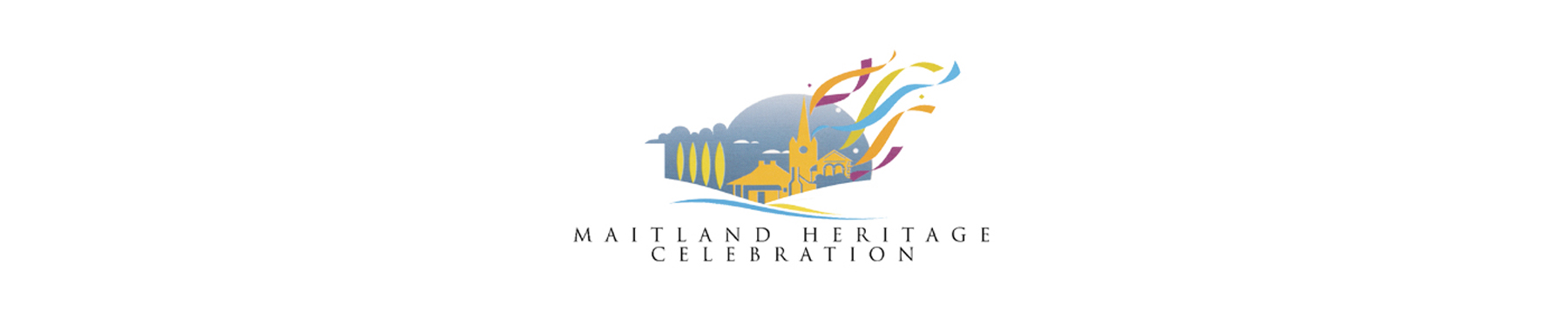Maitland heritage celebration banner on white background