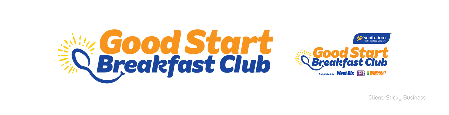 Sanitarium Good Start Breakfast Club logo Banner