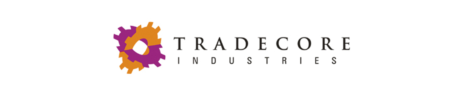 Tradecore banner on white background