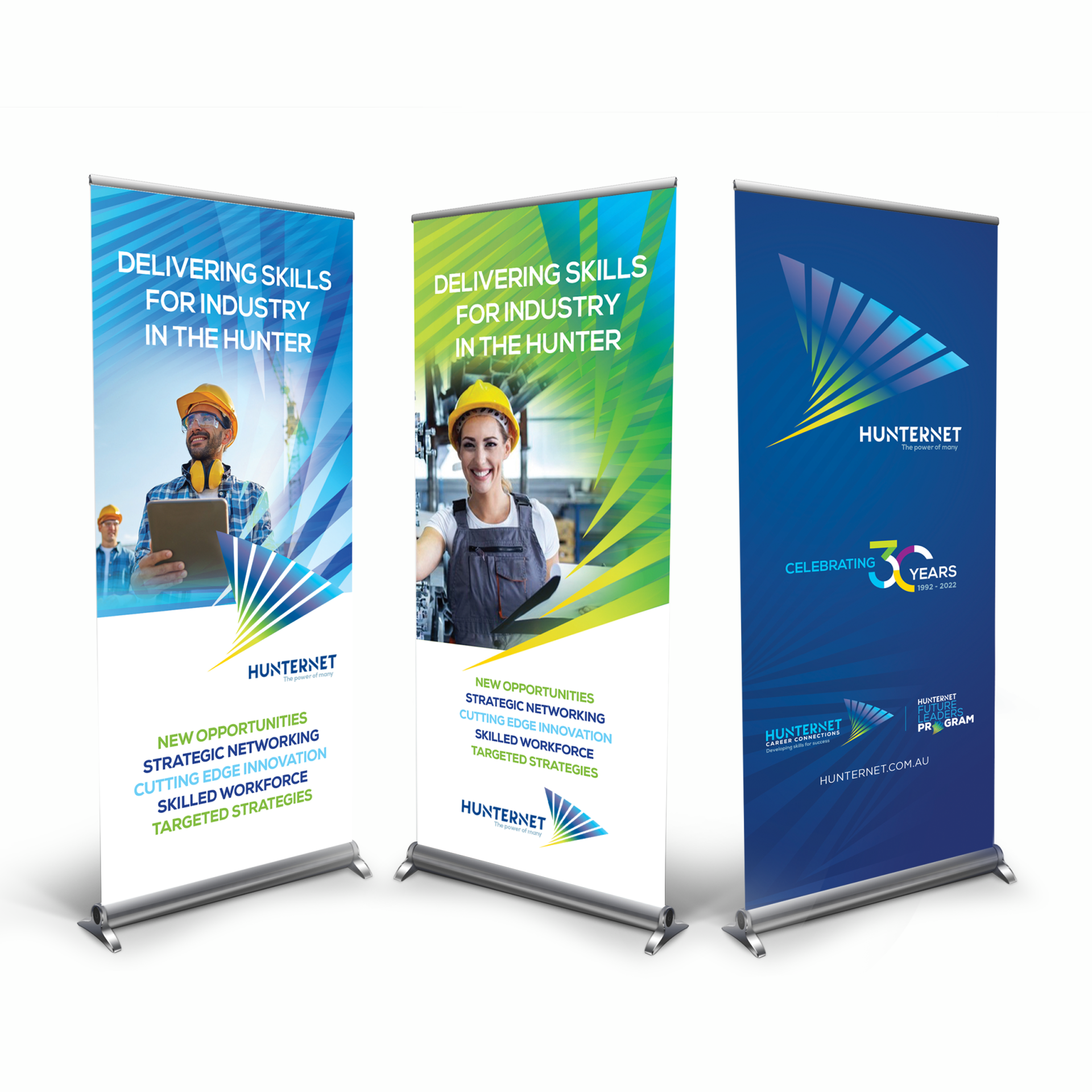 HunterNet Industry Skills Pullup Banners