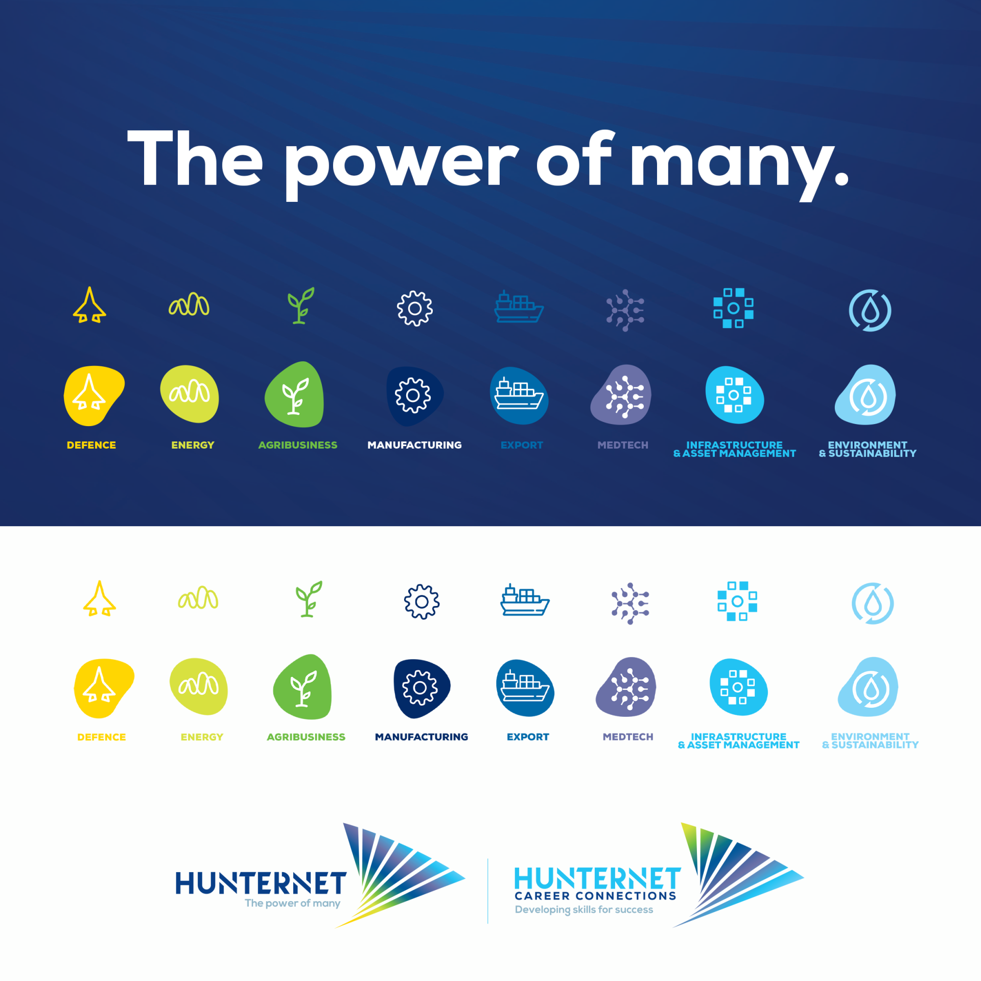 HunterNet Industry Hub Icons