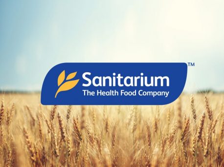 Sanitarium Logo on wheat field